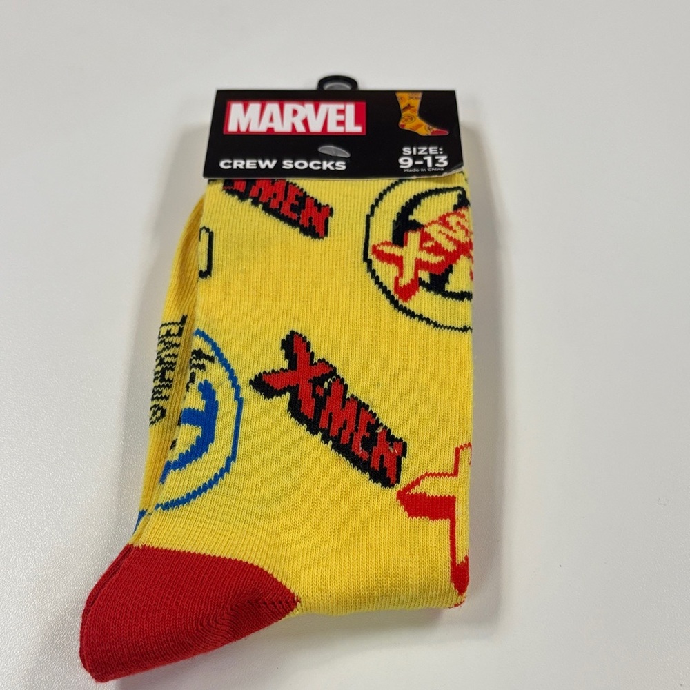 Marvel X-Men Yellow and Red Casual Socks